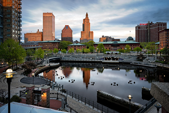 Sunset in Downtown Providence
