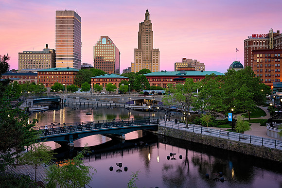 Sunset in Downtown Providence