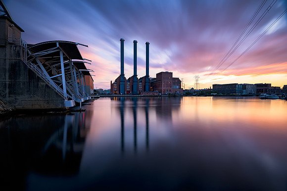 Colorful Power Plant