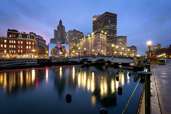 Blue Hour Providence River